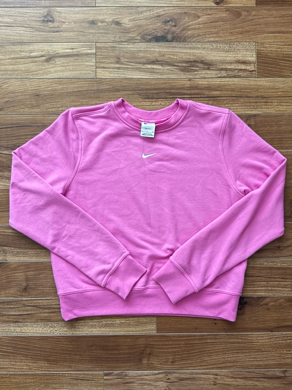 Nike Dri-FIT Crew Neck Sweatshirt | Pink | Size Small | Athletic Pullover
